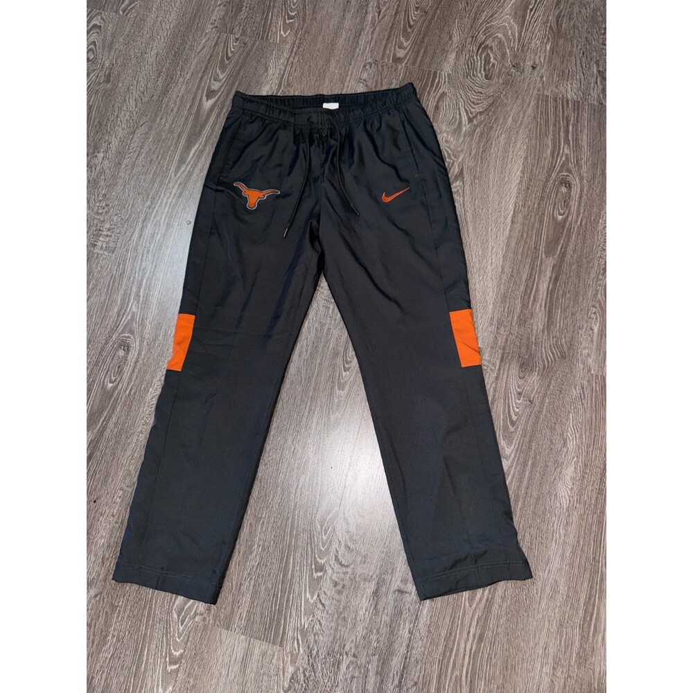Mens L Nike Texas Longhorns Football Team Issued PE Warm-Up Snapaway Track Pants